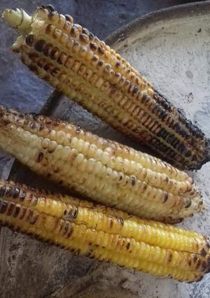 Una foto de Elotes asados