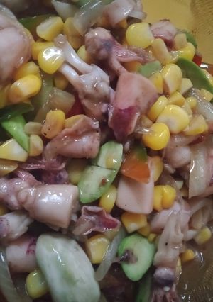 Foto resep Tumis cumi jagung manis