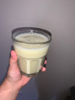 Una foto de Batido de melón y plátano