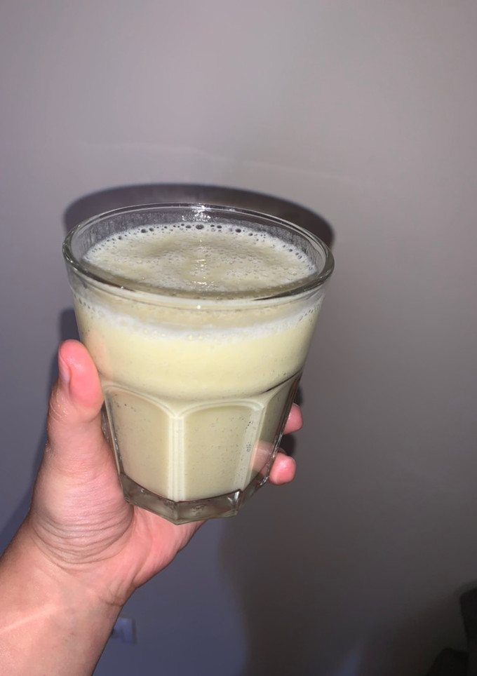 Una foto de Batido de melón y plátano