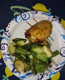 Pechugas de pollo rellenas en Air fryerw
