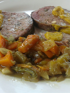 Una foto de Redondo con salsa al horno