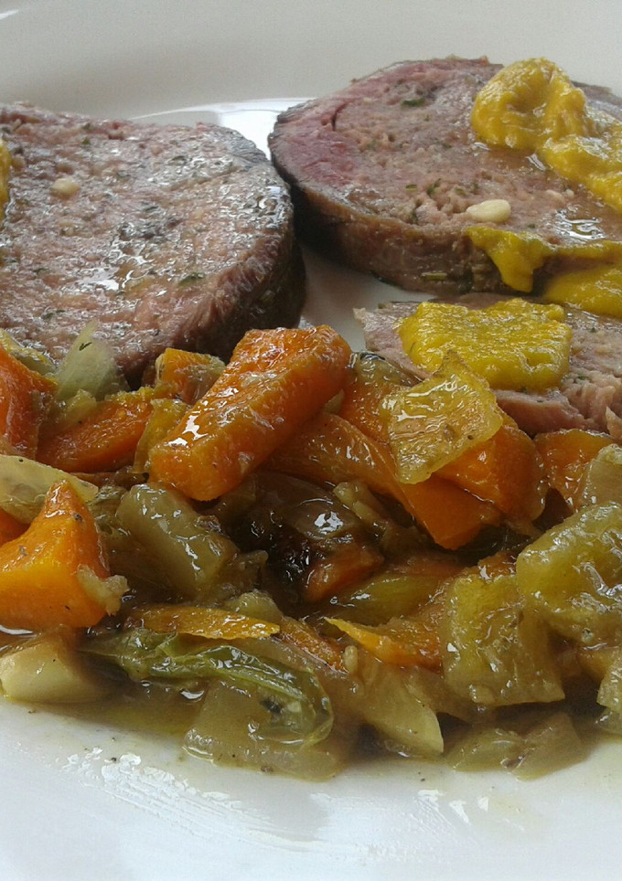 Una foto de Redondo con salsa al horno
