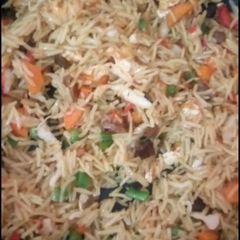 Basmati fried rice A picture of Basmati fried rice.