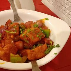 A picture of Chilli paneer.