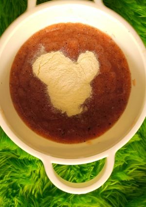 Foto resep MPASI 6 BULAN PUREE BUAH (BUAH NAGA+PEPAYA)