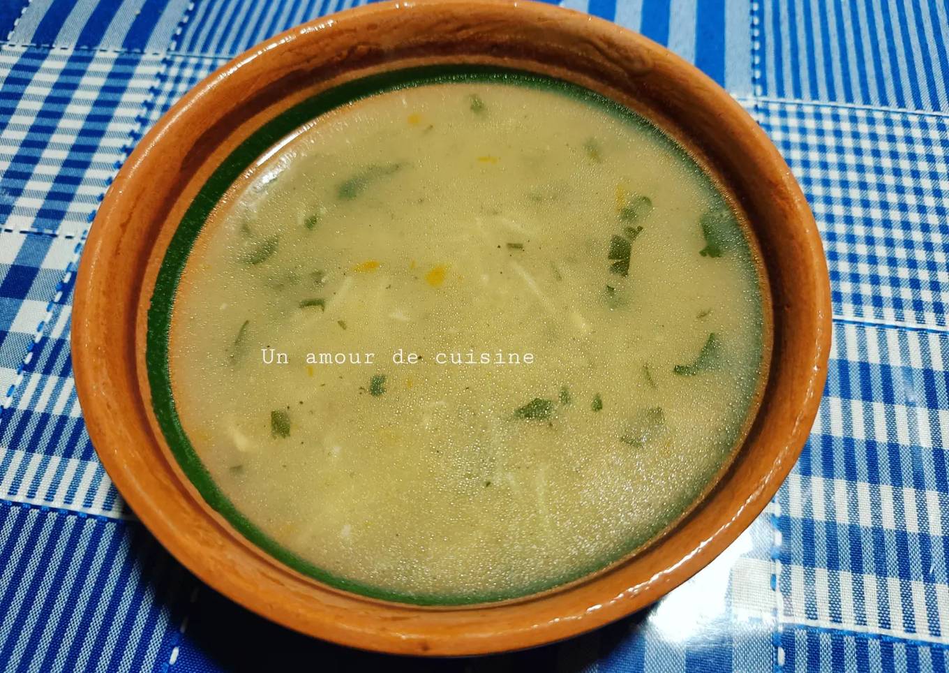 Soupe poulet vermicelle 🥣