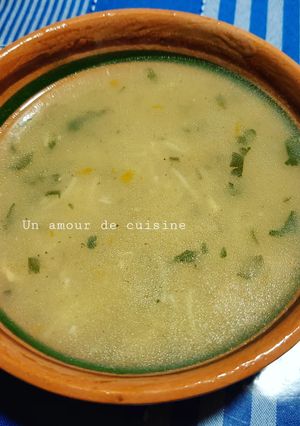 Une photo de Soupe poulet vermicelle 🥣