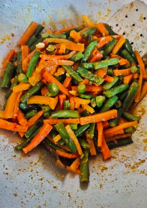 Foto resep Tumis buncis wortel bumbu kuning