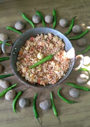 टेस्टी साबूदाना खिचड़ी(tasty sabudana khichdi recipe in hindi) रेसिपी मुख्य फोटो