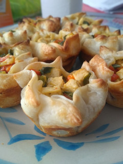 Una foto de Canastitas veg con tofu