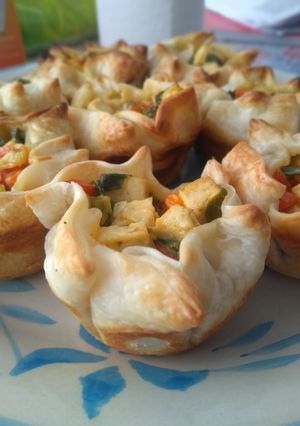 Una foto de Canastitas veg con tofu