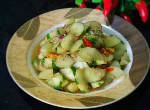 Foto resep Tumis timun pedas
