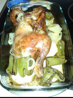 Una foto de Pollo al horno