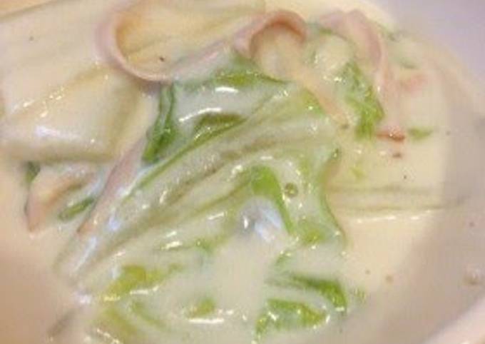 Kids' Favorite, Braised Chinese Cabbage in Cream Sauce