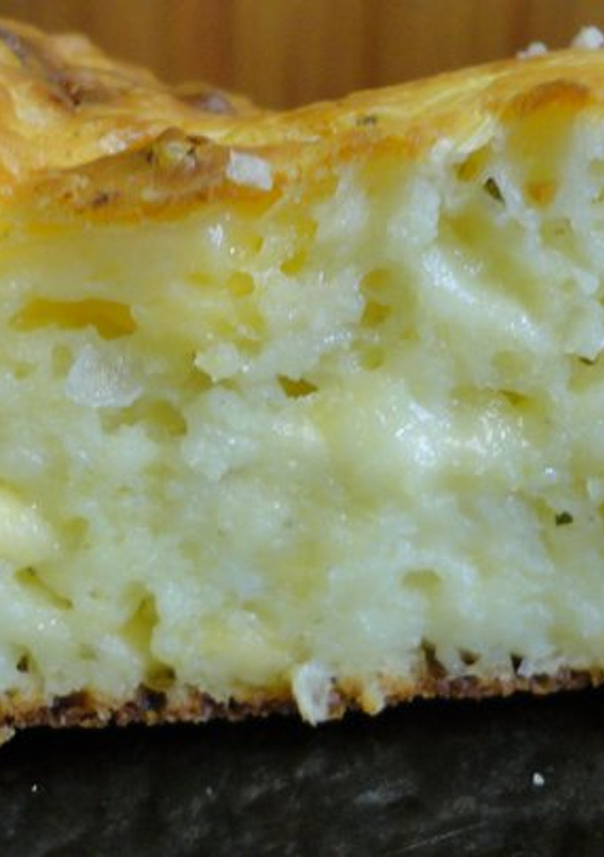 Una foto de Torta de queso y cebolla