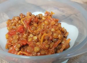 Foto principal de Lentejas con verduras para bebés (blw)