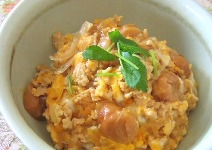 Oyako-don with 'Fu' Wheat Gluten