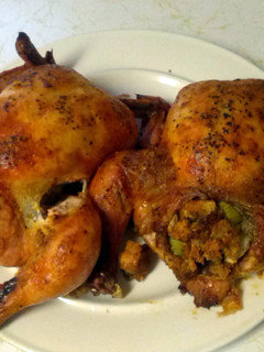 A picture of Cornish Game Hens.