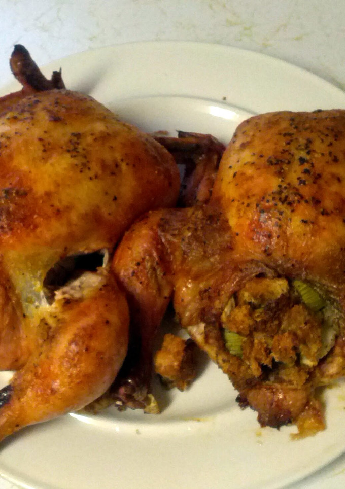 A picture of Cornish Game Hens.