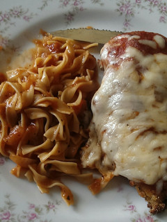 A picture of Parmesan Chicken.
