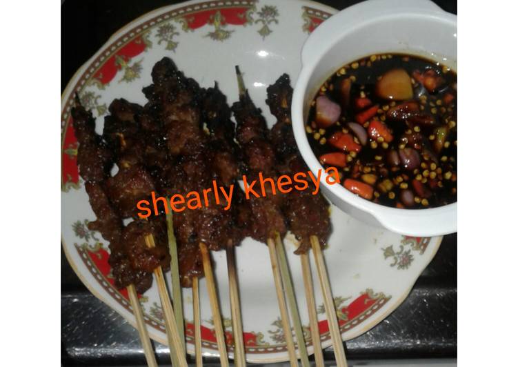 Sate kambing sambel kecap