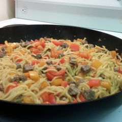 A picture of Beef Noodle Stir Fry.