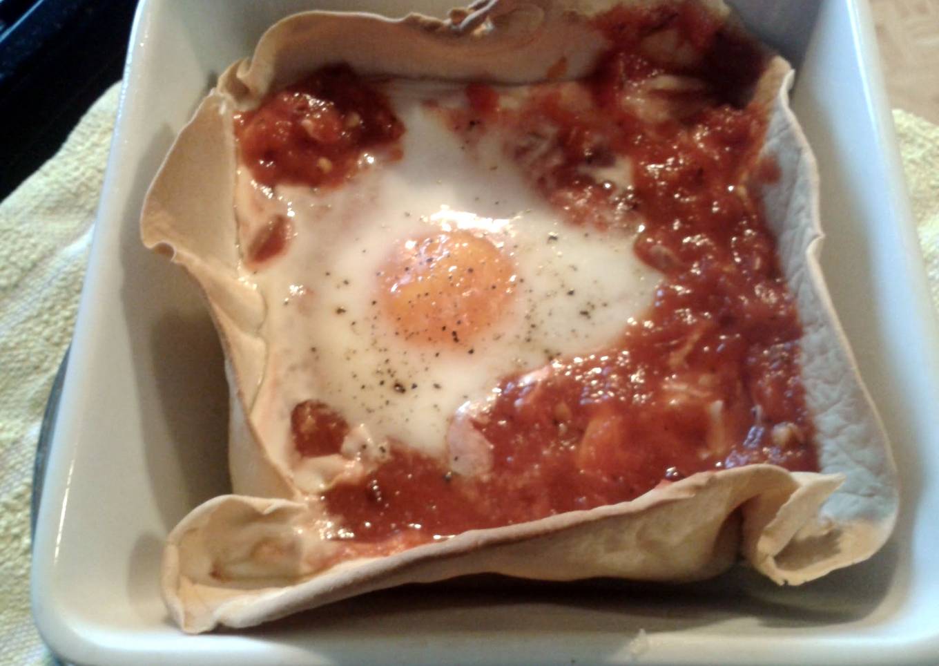 Spicy Baked Egg