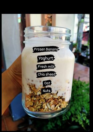 Foto resep Smoothies Banana + Oat