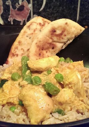 A picture of Sophie's Garlic Cheating Chicken Curry.