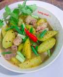 Dưa hấu non kho thịt👨‍🍳