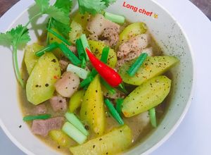Hình của món Dưa hấu non kho thịt👨‍🍳.