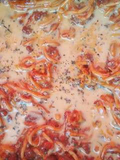 A picture of Spaghetti Bake.