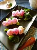 Skewered Kamaboko Roses