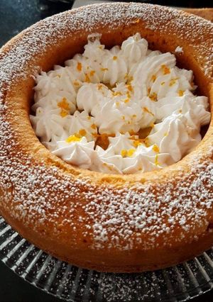 Une photo de Gâteau au jus d'orange