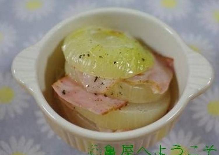 Easy Microwave-Steamed Whole Sweet Onions! Recipe by cookpad.japan