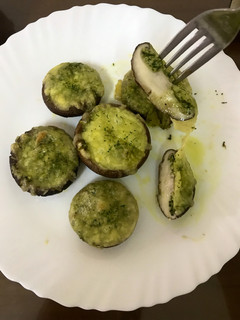 減醣~焗烤青醬香菇 的食譜成品照片