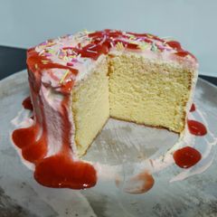 Light and airy sponge cake A picture of Light and airy sponge cake.