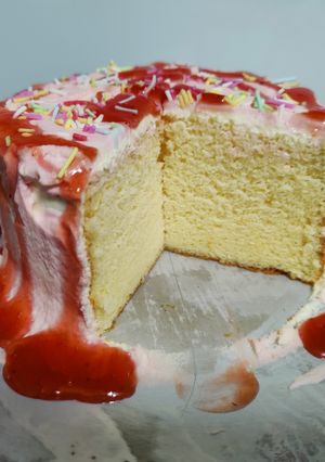 A picture of Light and airy sponge cake.