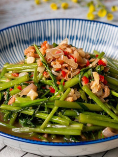 #152 蝦醬空心菜 的食譜成品照片