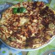 Tortilla de papas con queso muzzarella🔝💞💚