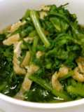Stewed Chrysanthemum Leaves and Abura-age