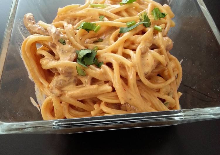 Step-by-Step Guide to Prepare Super Quick Homemade Chipotle steak pasta