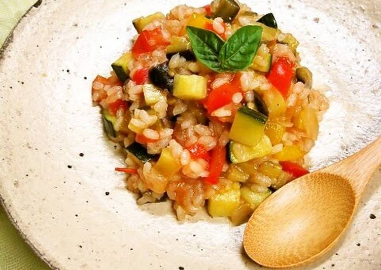 Steps to Make Any-night-of-the-week Chunky Risotto with Summer Vegetables