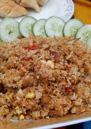 Foto resep Nasi Goreng Bumbu Iris Ayam Telor