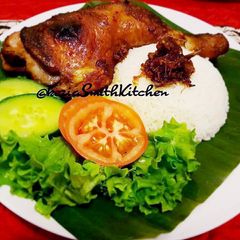 A picture of AYAM PANGGANG KECAP (Grllied Chicken with Sweet Soy Sauce).