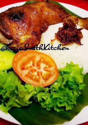 A picture of AYAM PANGGANG KECAP (Grllied Chicken with Sweet Soy Sauce).