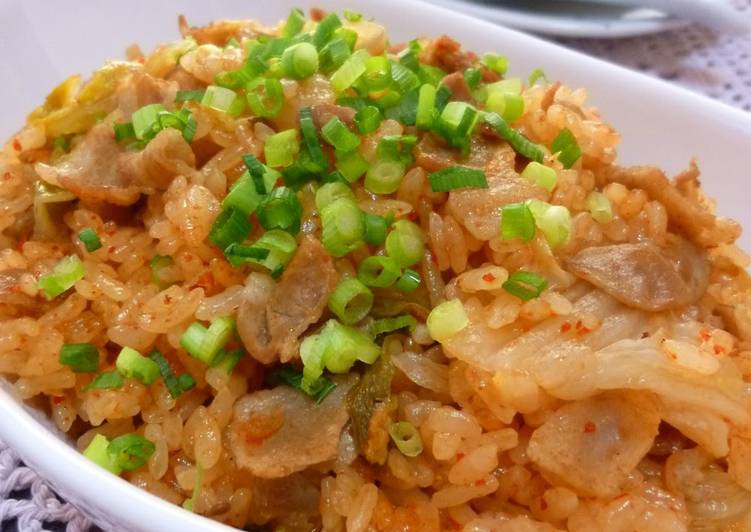 How to Make Speedy Pork Kimchi Cooked Rice for Parties