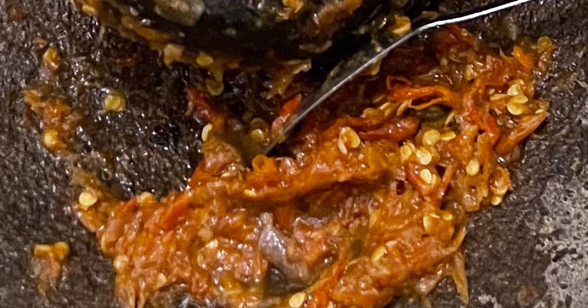 Sambal terasi kukus / rebus jadul