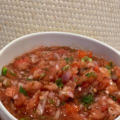 A picture of Tomato salsa.
